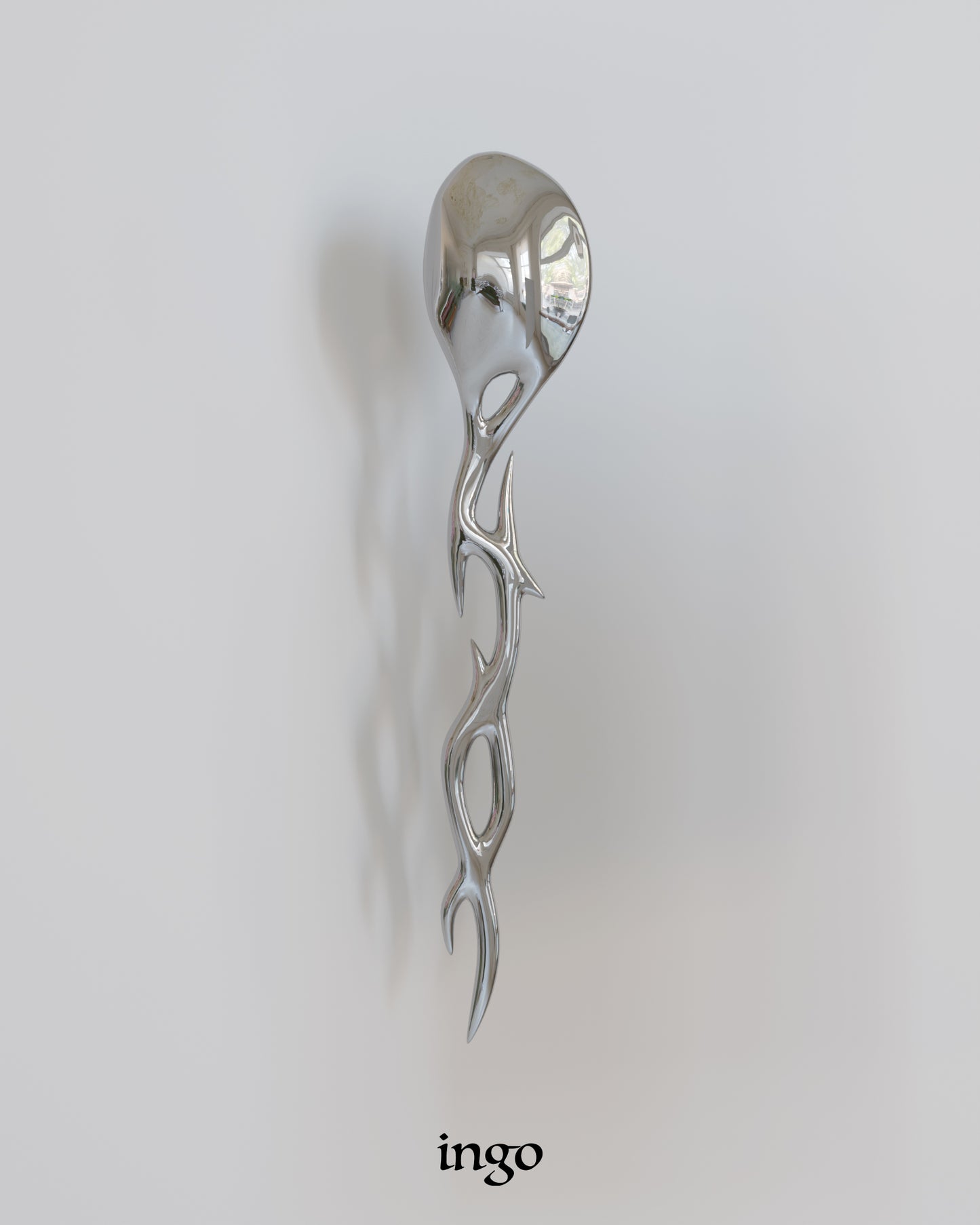 Cyber Rune Futuristic Design Cutlery