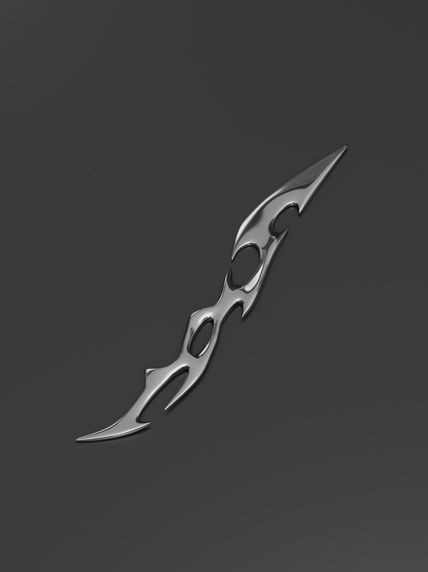 Cyber Rune Futuristic Design Cutlery