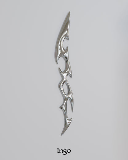 Cyber Rune Futuristic Design Cutlery