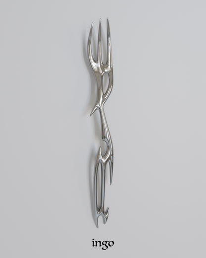 Cyber Rune Futuristic Design Cutlery