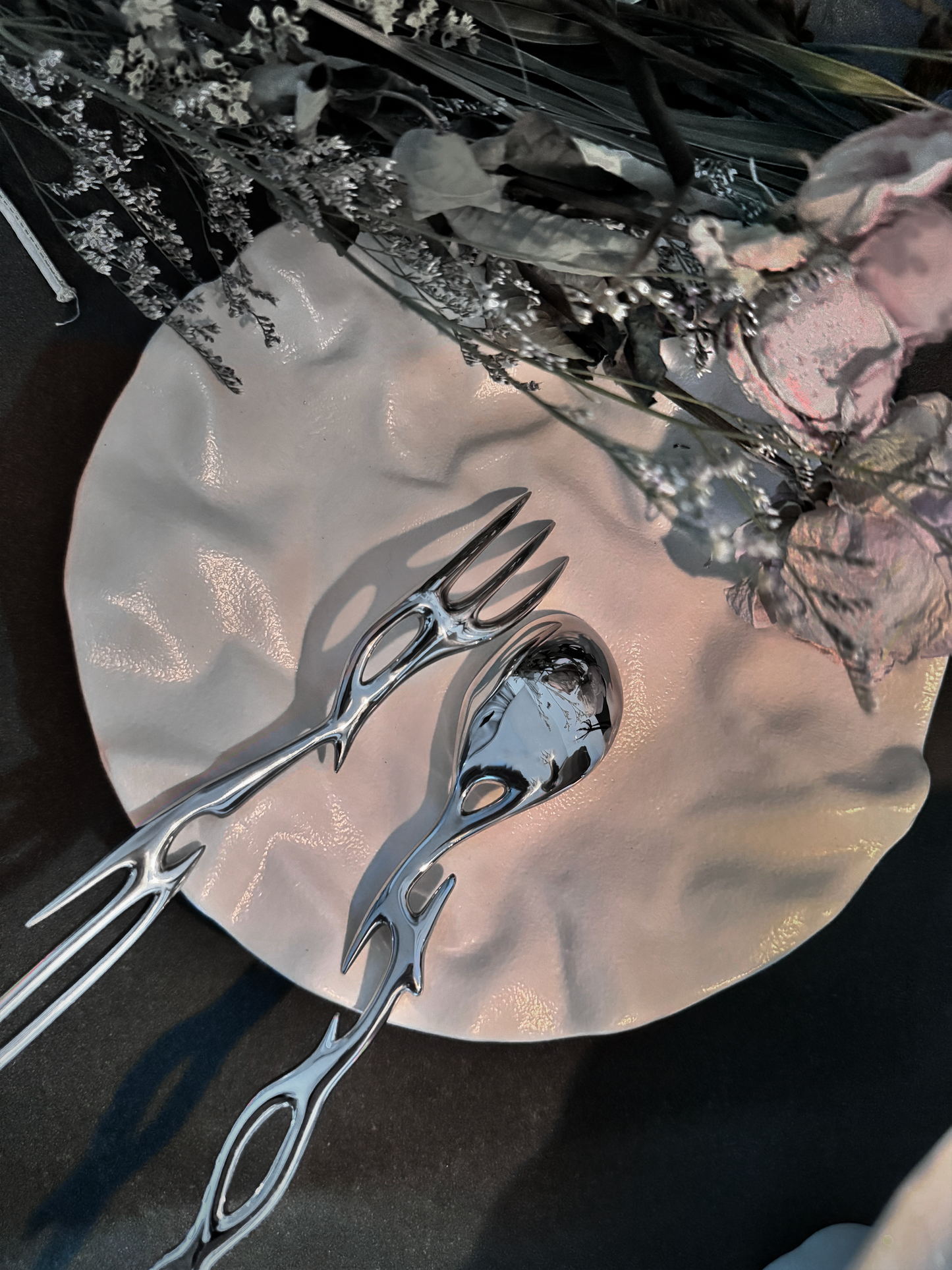 Cyber Rune Futuristic Design Cutlery