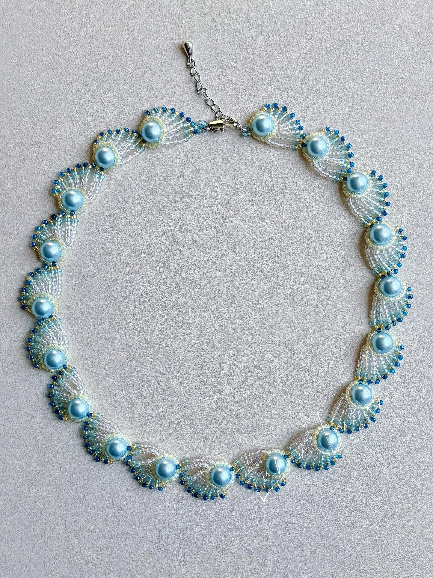Peacock Beaded Necklace
