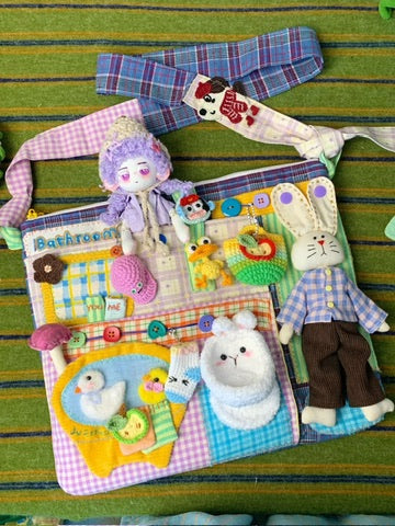 Handmade Mr. Rabbit's Friends Fabric Bag
