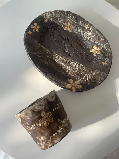 Lily of the Valley Hand-Painted Ceramic Plate