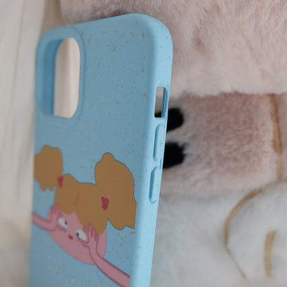 Don't sleep funny girl degradable phone case