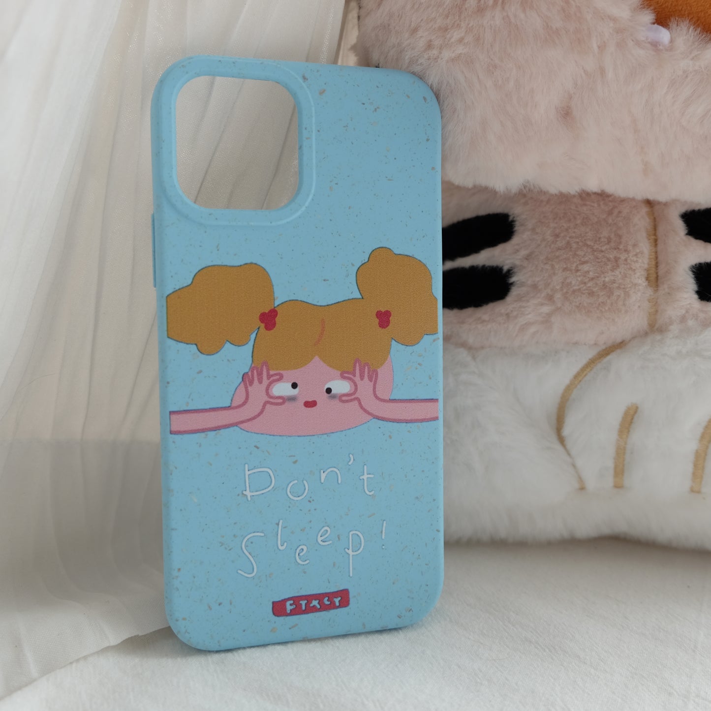 Don't sleep funny girl degradable phone case