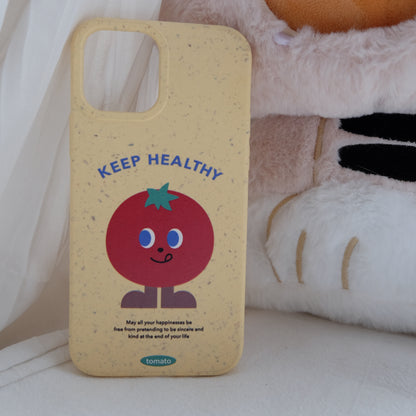 Keep healthy tomato degradable phone case