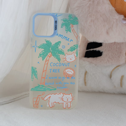 Coconut tree summer phone case | phone accessories | Three Fleas