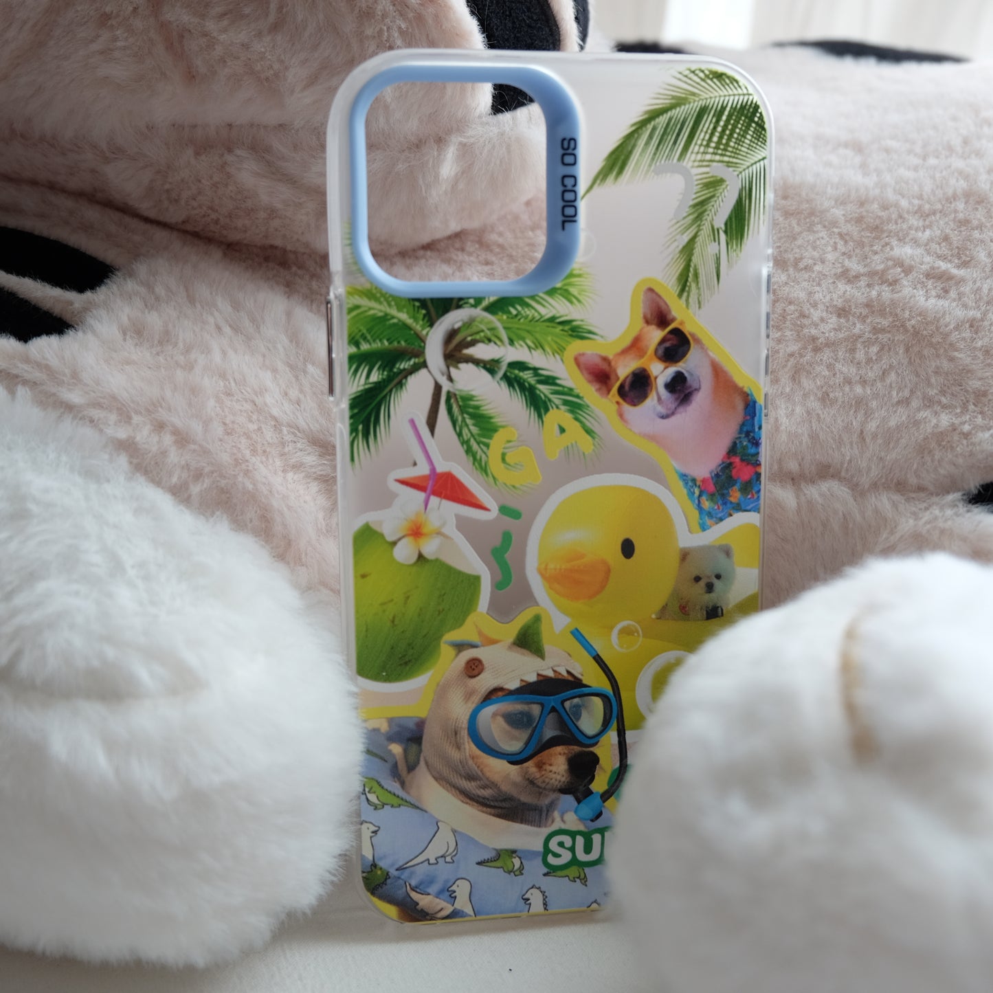 Vacation dog phone case