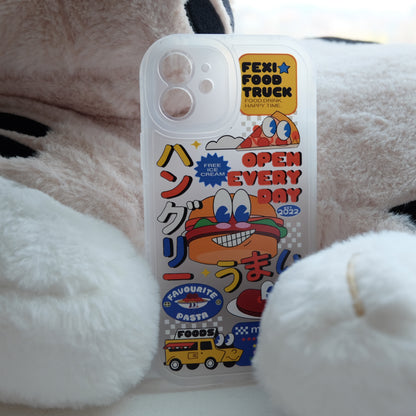 Cartoon food truck phone case | phone accessories | Three Fleas