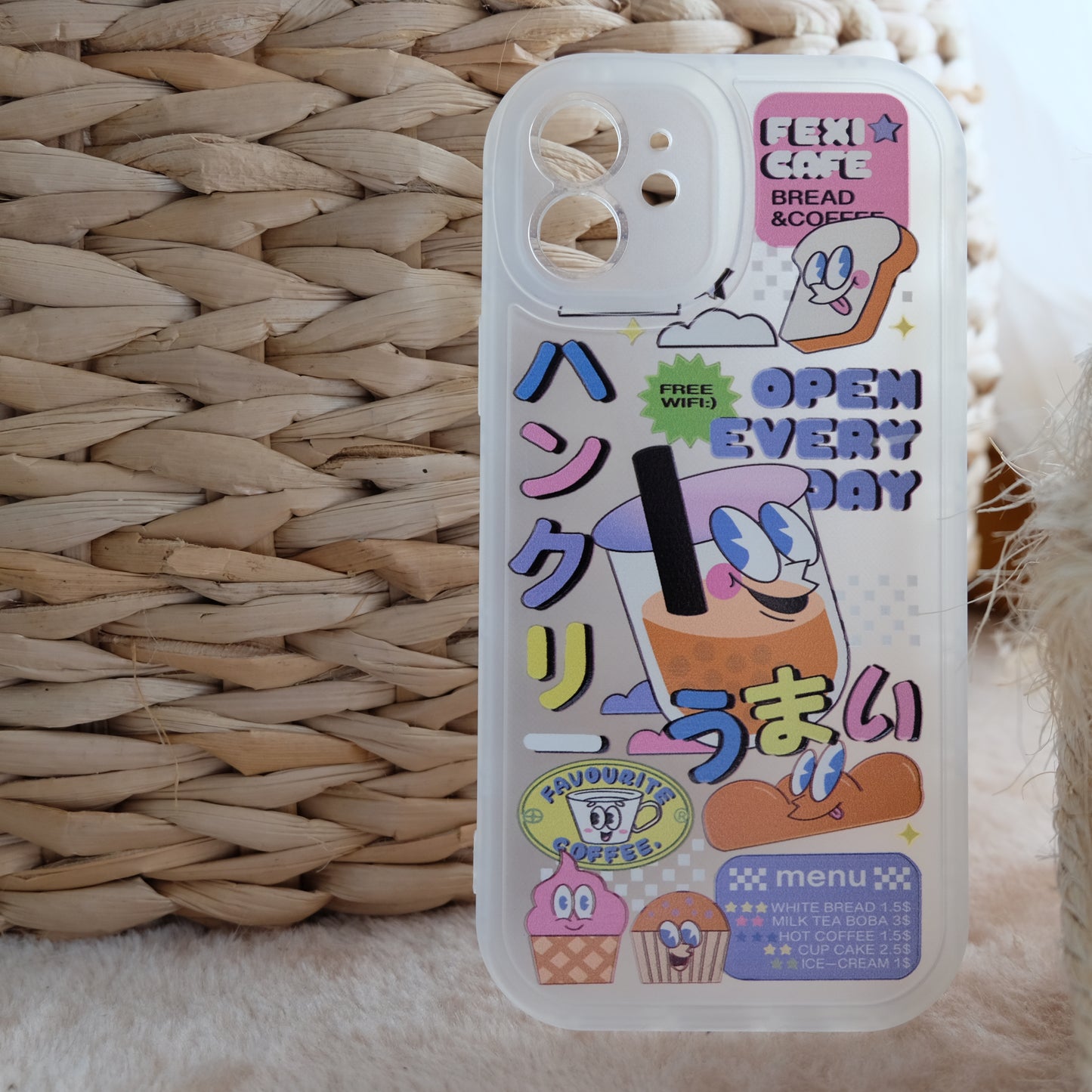 Cartoon food truck phone case | phone accessories | Three Fleas