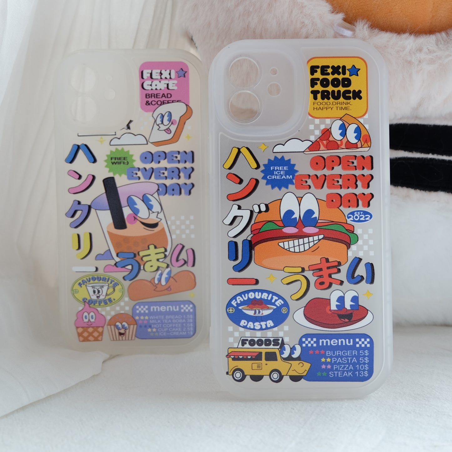 Cartoon food truck phone case | phone accessories | Three Fleas