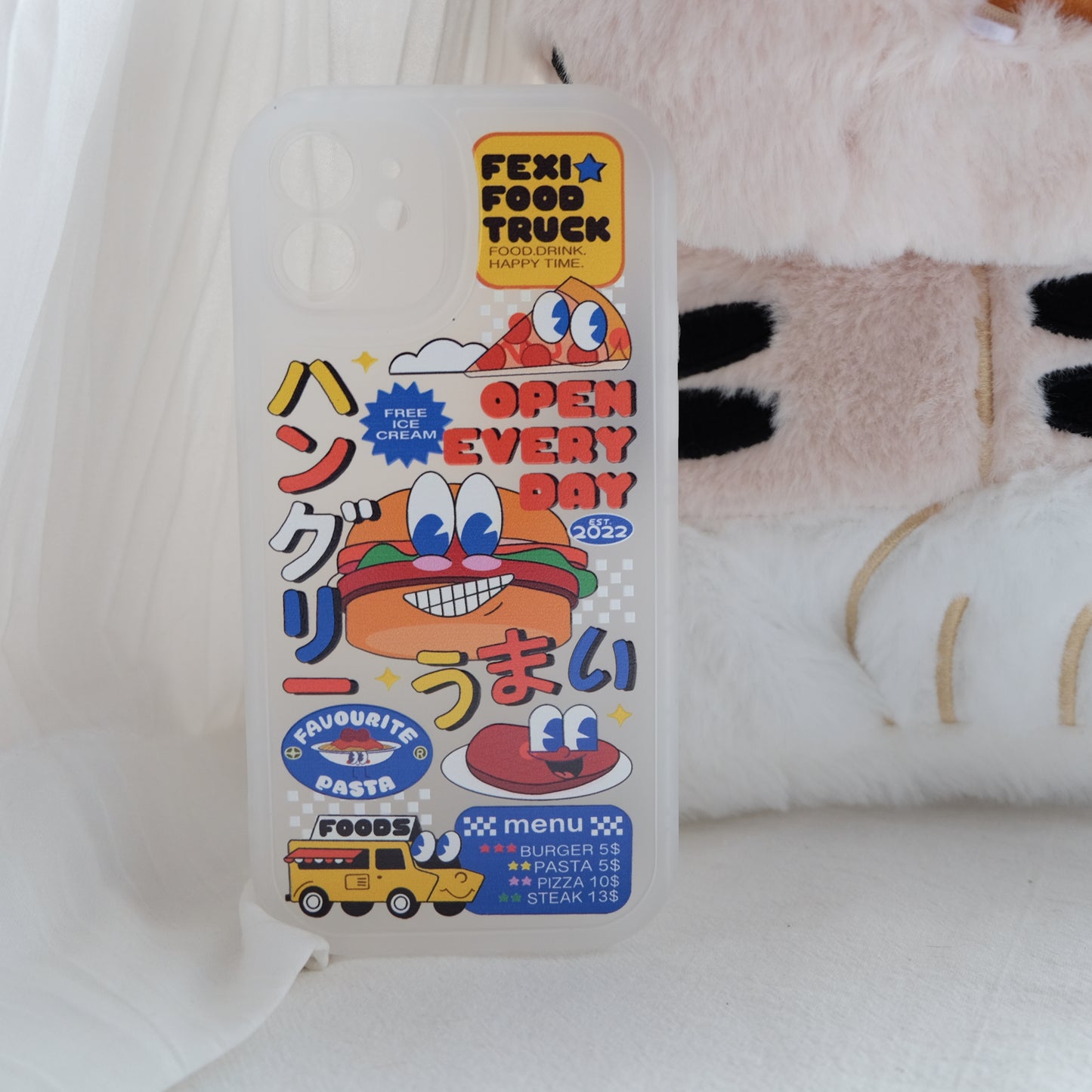 Cartoon food truck phone case | phone accessories | Three Fleas