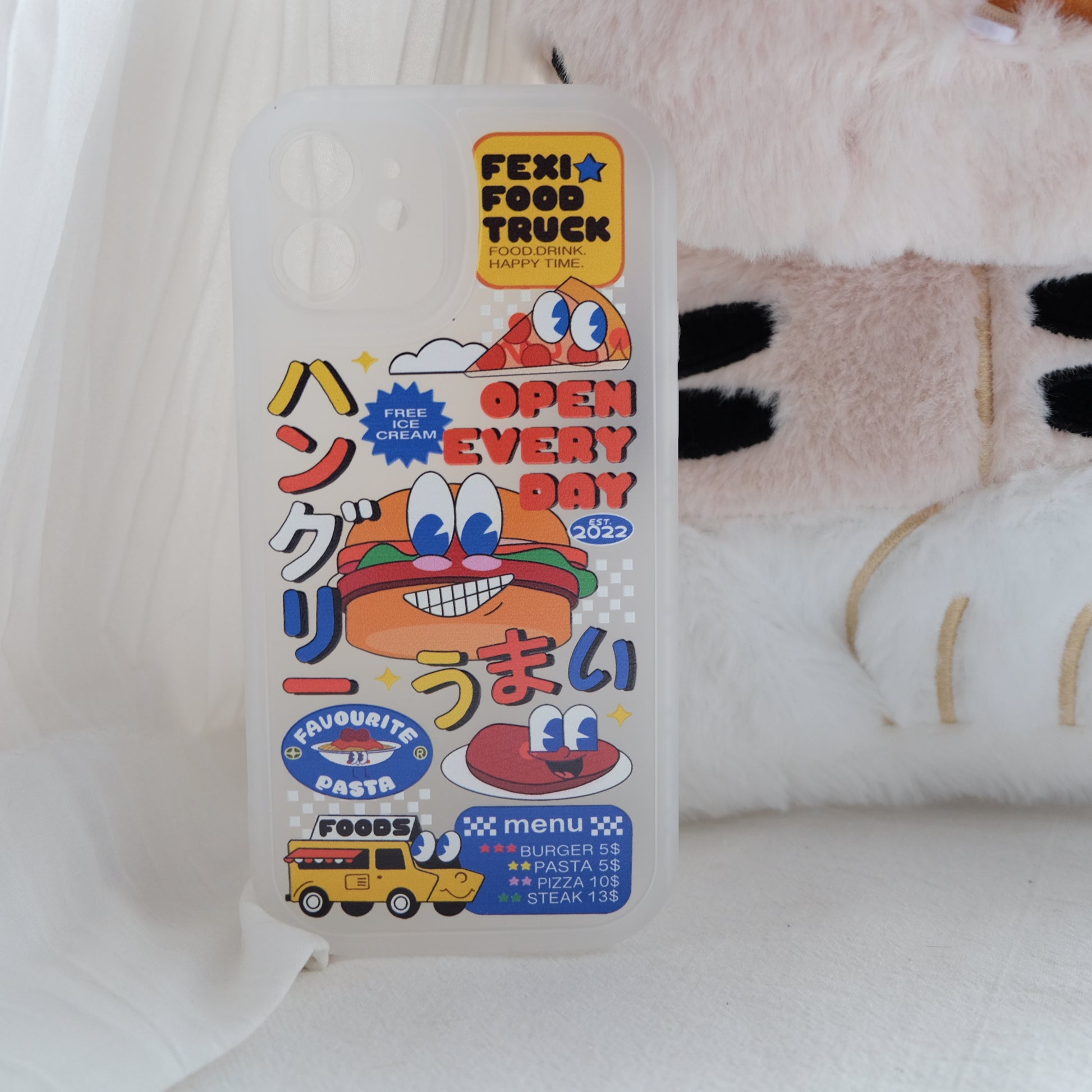 Cartoon food truck phone case | phone accessories | Three Fleas