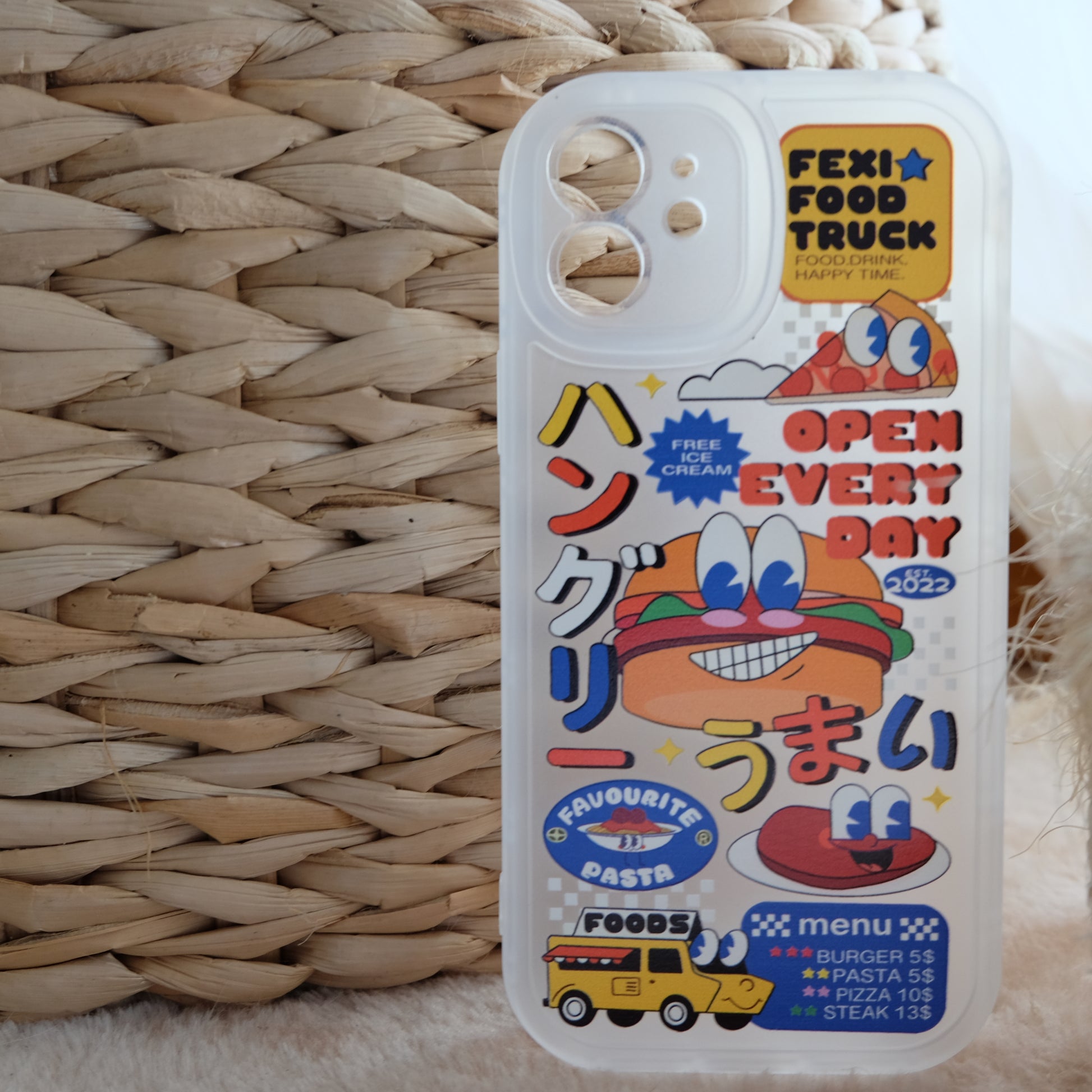 Cartoon food truck phone case | phone accessories | Three Fleas