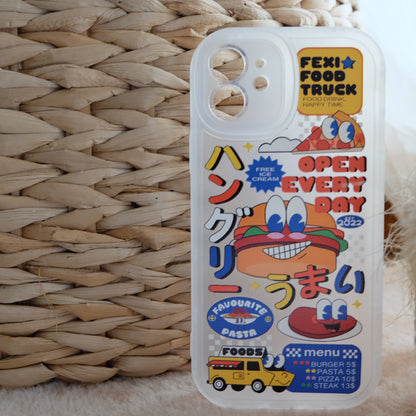 Cartoon food truck phone case