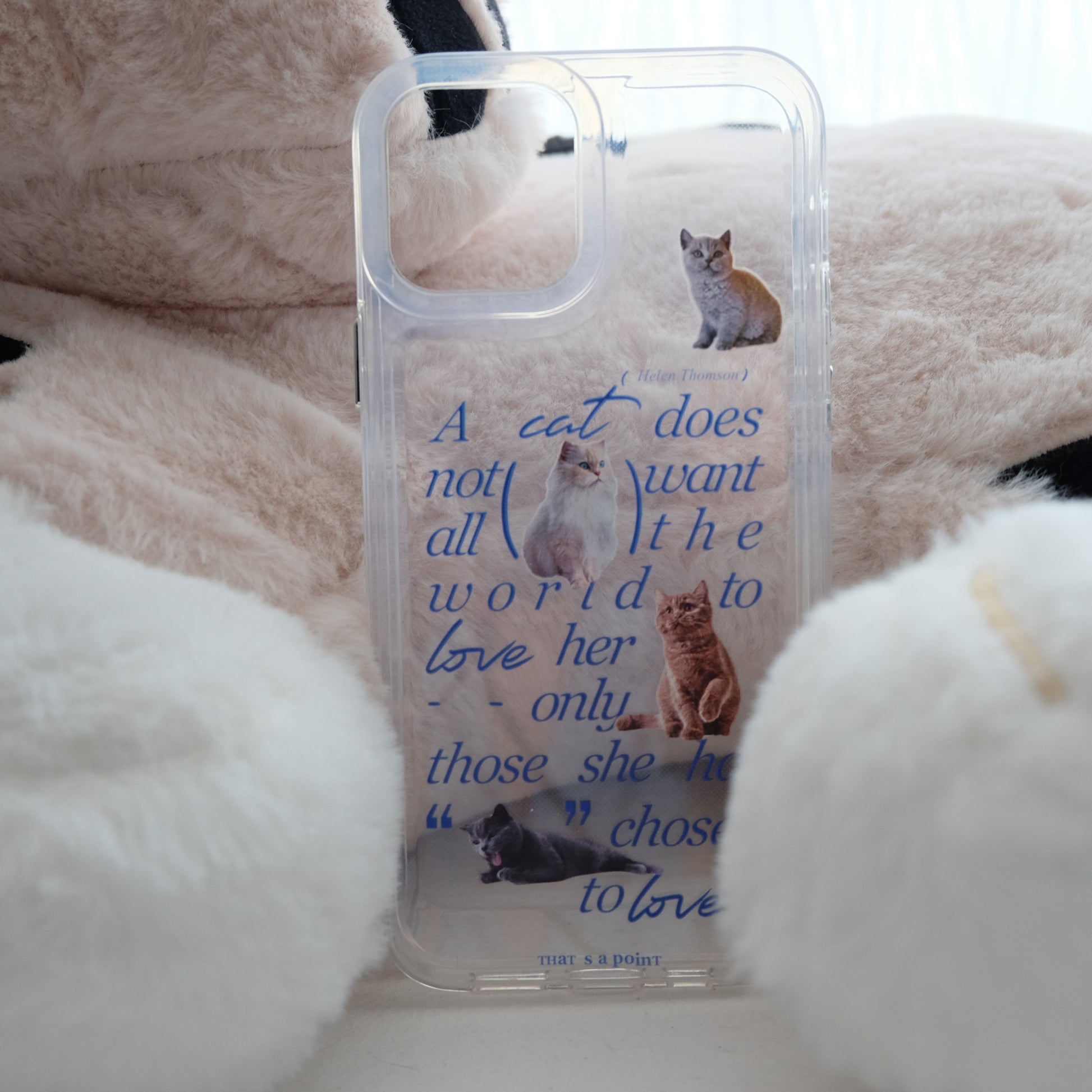 Adorable animals clear phone case | phone accessories | Three Fleas