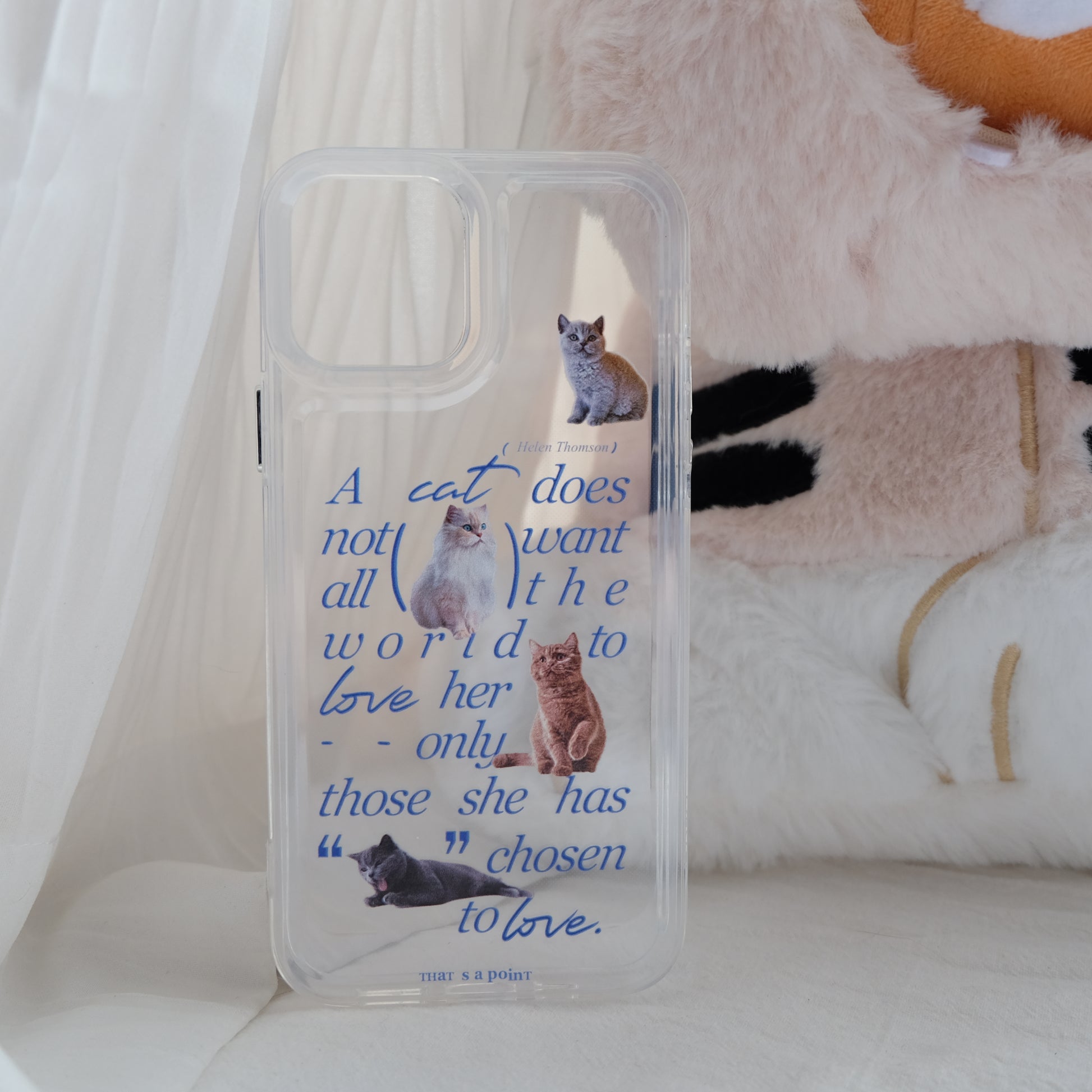 Adorable animals clear phone case | phone accessories | Three Fleas