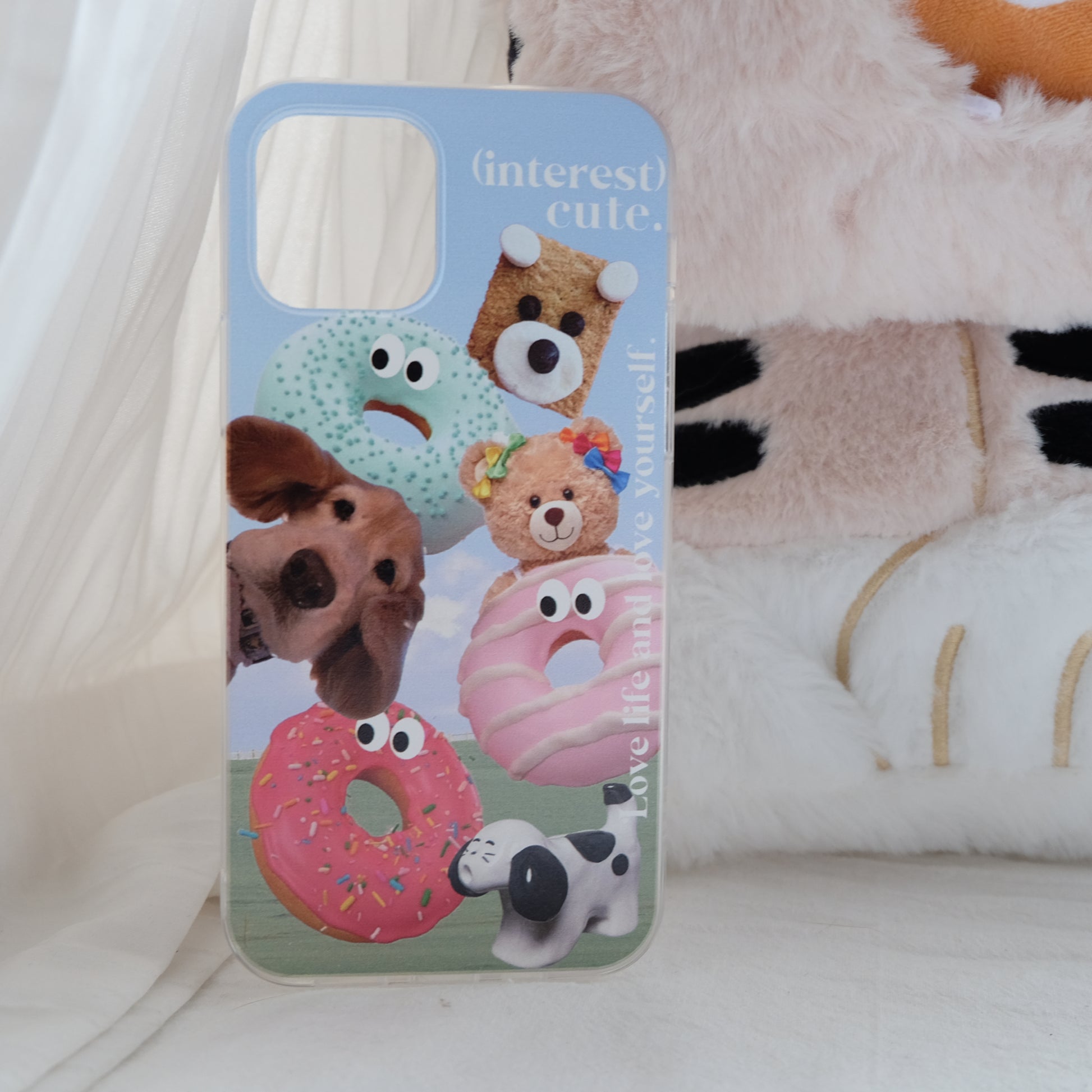 Donut puppy phone case | phone accessories | Three Fleas