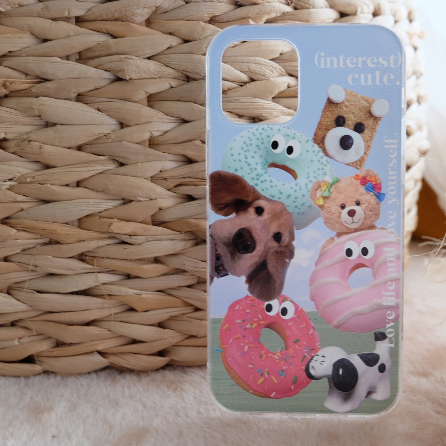 Donut puppy phone case