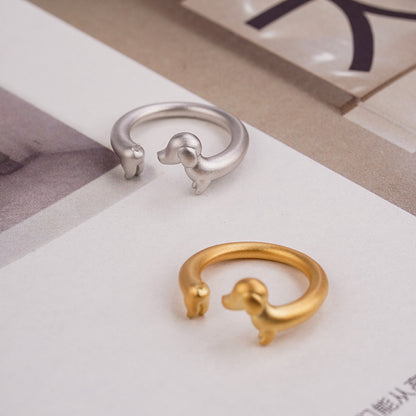 Dachshund Open-end Ring