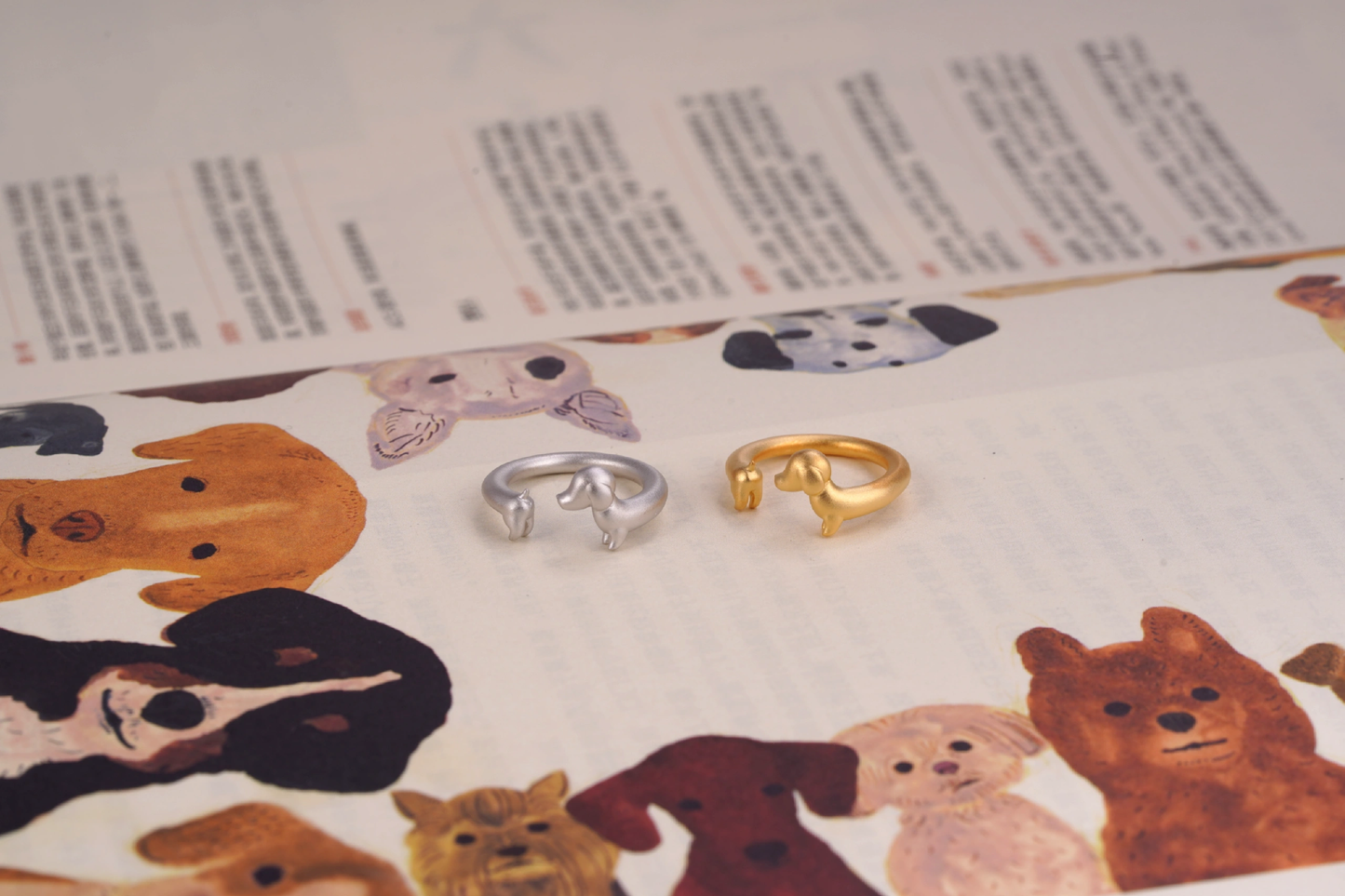 Dachshund Open-end Ring