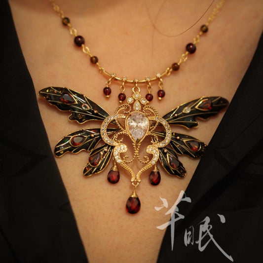 Dark Butterfly Necklace