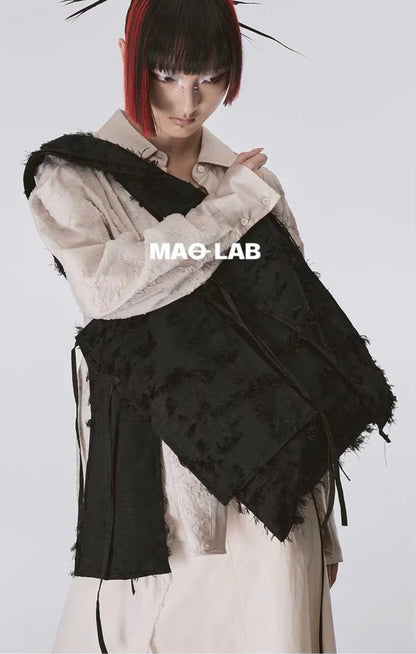 Dark Daisy Embossed Handmade Shoulder Bag