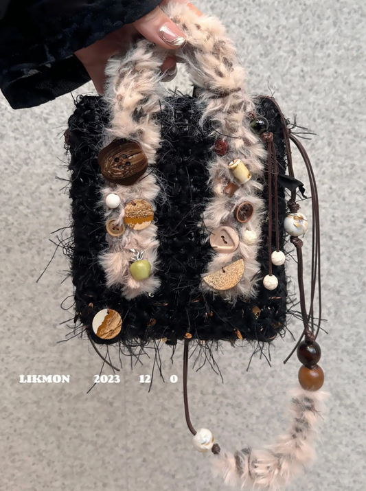Dark Forest Crochet Crossbody Bag