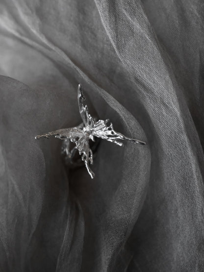 Dead Leaf Butterfly Open Ring