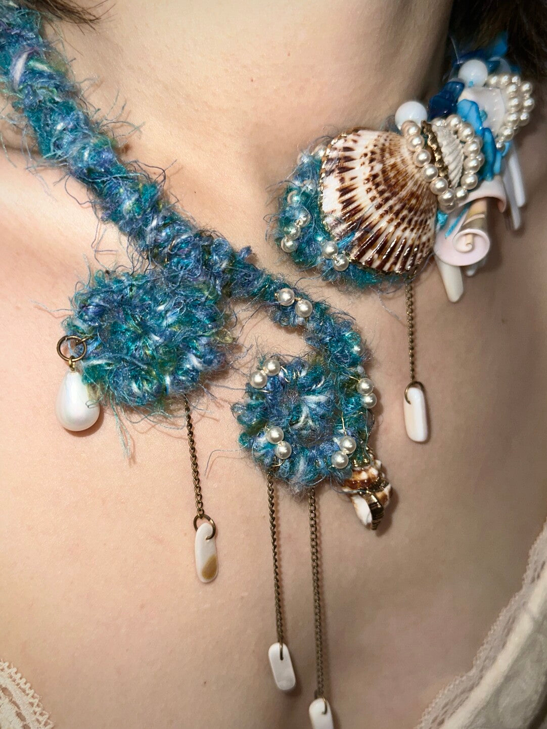 Desert Ocean Tassel Shell Necklace