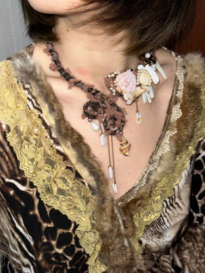 Desert Ocean Tassel Shell Necklace