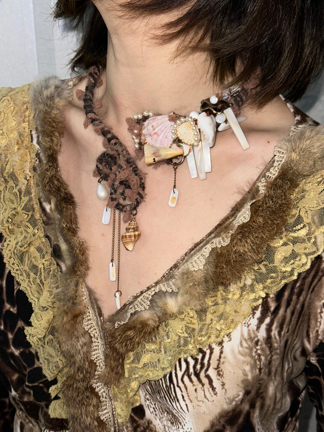 Desert Ocean Tassel Shell Necklace
