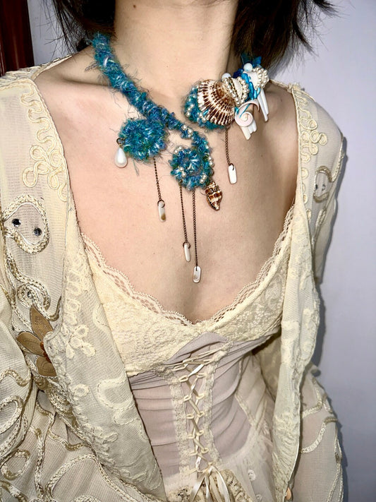 Desert Ocean Tassel Shell Necklace