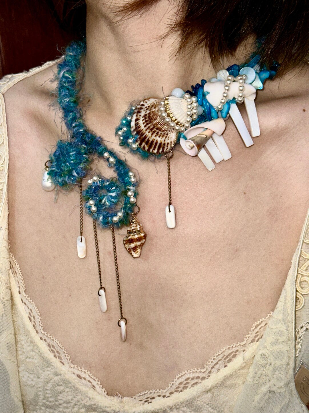 Desert Ocean Tassel Shell Necklace