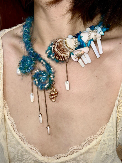 Desert Ocean Tassel Shell Necklace