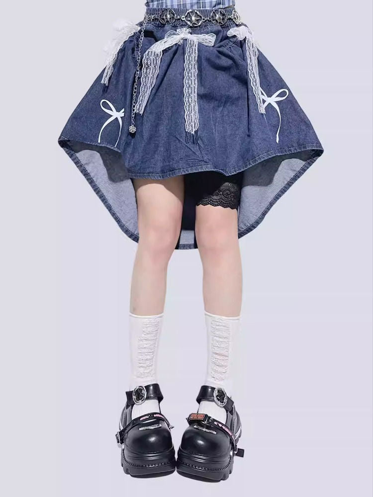 Design-Forward DIY Length Denim Skirt