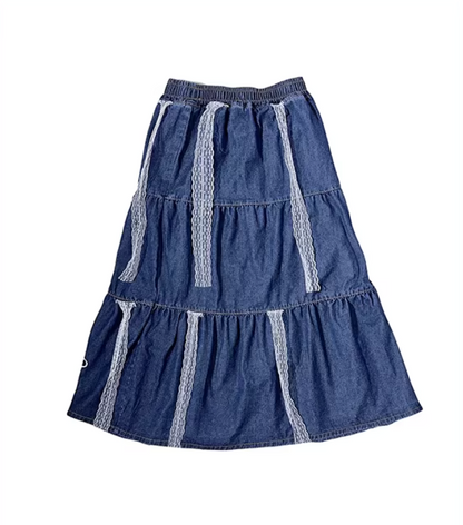 Design-Forward DIY Length Denim Skirt