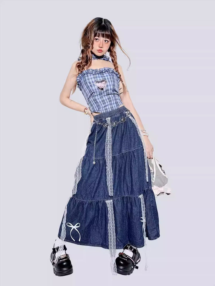 Design-Forward DIY Length Denim Skirt