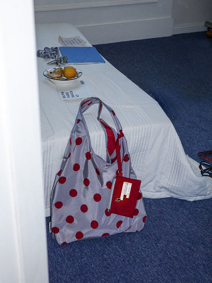 Designer Polka Dot Shoulder Bag