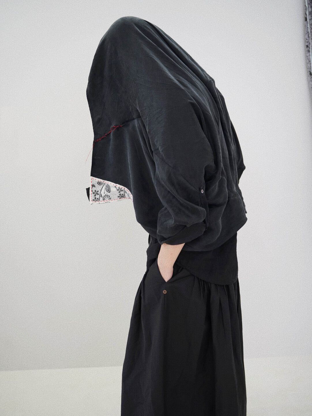 Designer Print Patchwork Cupro Jacket