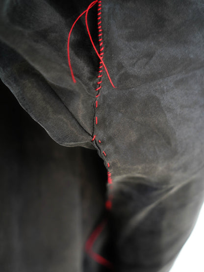 Designer Print Patchwork Cupro Jacket