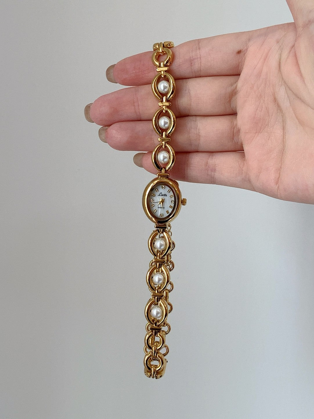 Diana Original Multi-Layer Cross Pearl Necklace