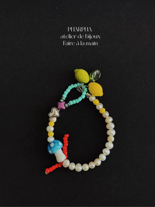 Dopamine Color Beaded Bracelet