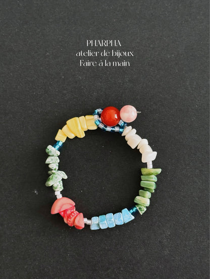 Dopamine Color Beaded Bracelet