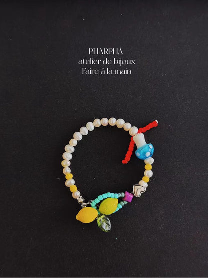 Dopamine Color Beaded Bracelet