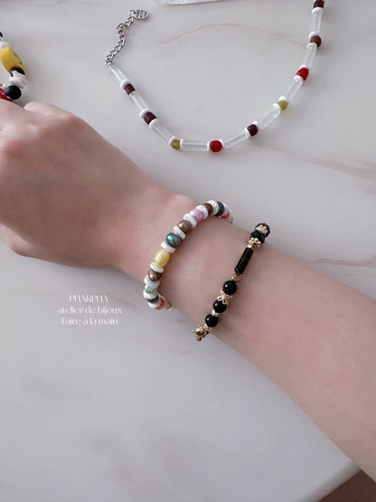 Dopamine Color Beaded Bracelet
