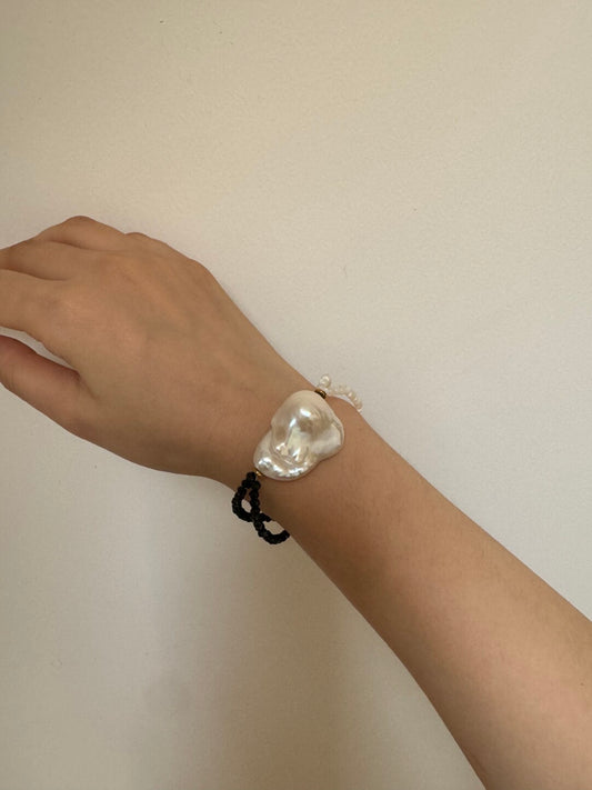 Double Layered Baroque Pearl Bracelet