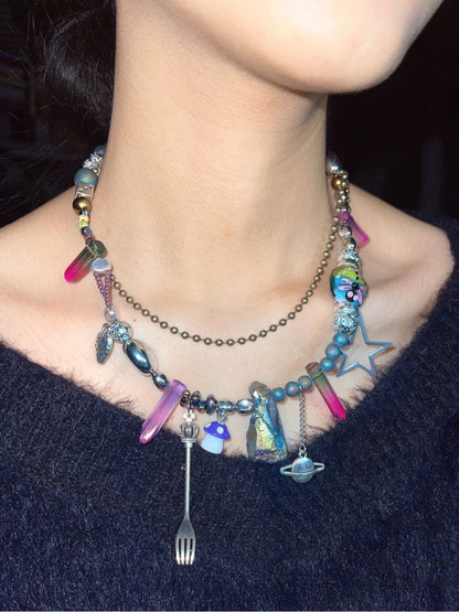 Dreamcore Childhood Beaded Necklace
