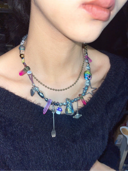 Dreamcore Childhood Beaded Necklace